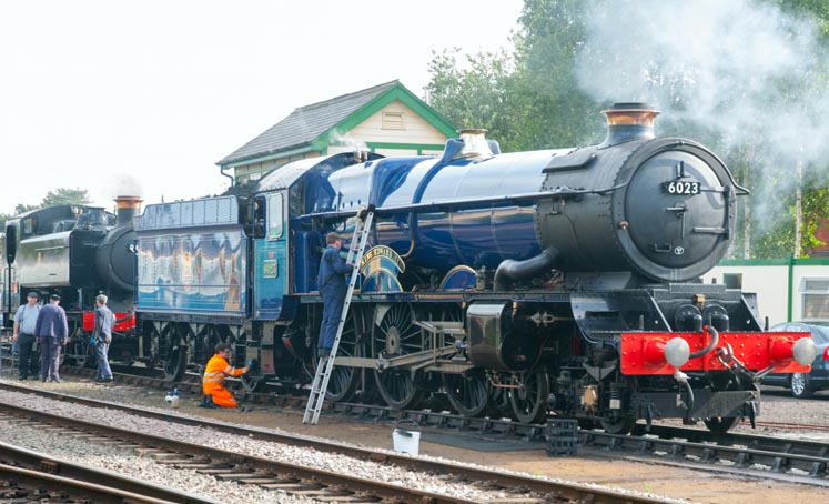 King Edward II at Derham Station on shed on Sunday 17th July in 2011 