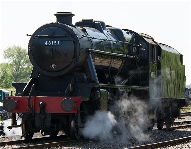 8F 2-8-0 48151 light engine at Dereham on the Mid-Norfolk Railway Sunday the 1st June 2014 8F 2-8-0 48151 light engine at Dereham on the Mid-Norfolk Railway Sunday the 1st June 2014