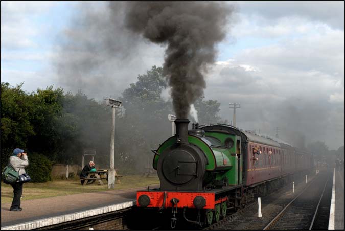 0-6-0ST Ring Haw  at  Sheringham station in 2009