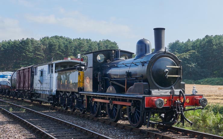 GER 0-6-0 564 with freight into Weyboure on Saturday 4th September 2021.