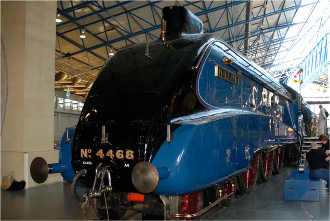 LNER A4 4468 Mallard in National Railway Museum at York