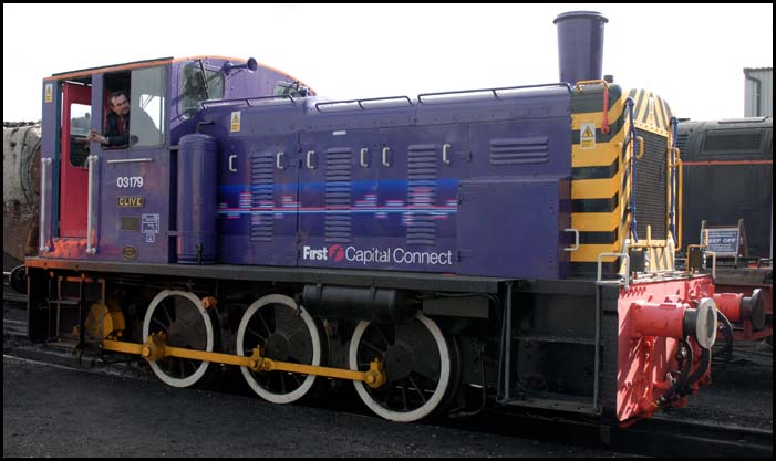 Class 03 179 Clive on shed at Wansford Nene Valley Railway 
