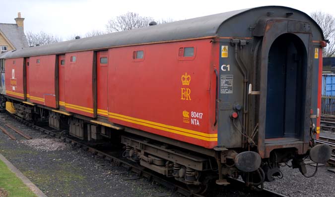  Royal Mail 80417 NTA near the Turntable at Wansford