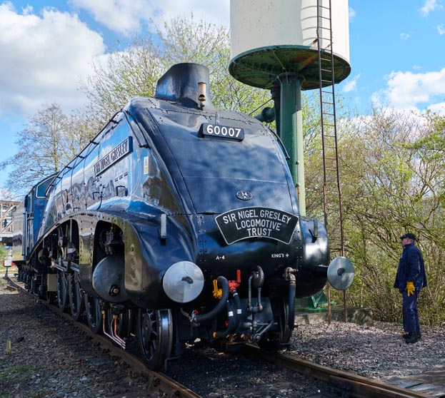 Sir Nigel at the Nene Valleys Peterborough station.