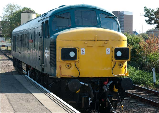 Class 45060 Sherwood Forester at the Nene Valleys Peterborough station on Friday 30th of September 2011 
