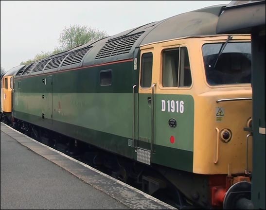 Class 47 D1916 at Orton Mere station in 2012