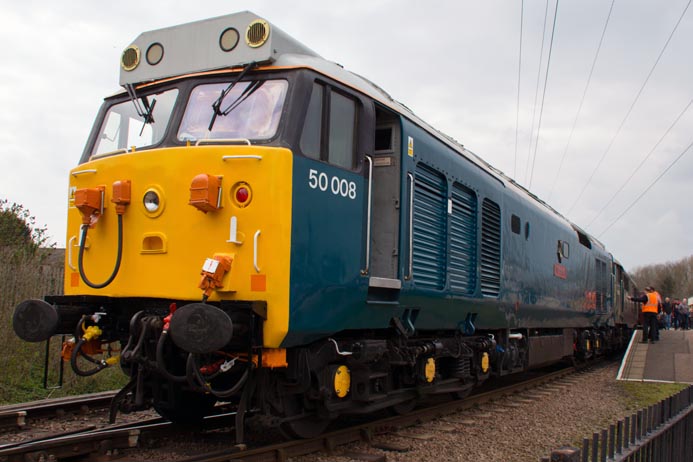 Class 50008  and class 31452 