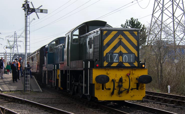 two class 14s at the Peterborough NVR station 