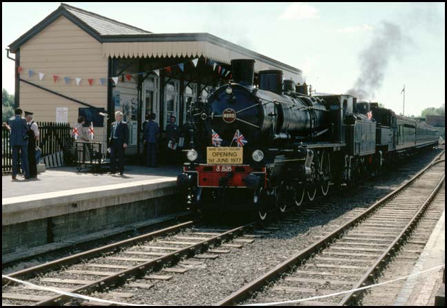 The NVR's opening train, with the French Nord loco, 3.628 and SJ 1178 at Wansford 