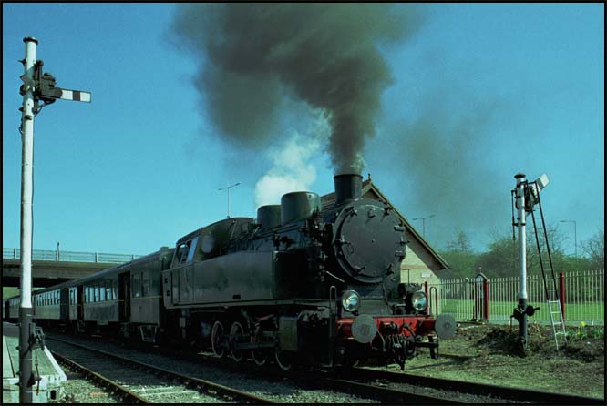 Polish 0-8-0T number 5485 at Orton Mere station in 2003