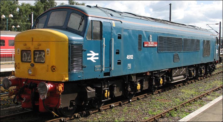 Class 45112 at ACoRP display at Norwich Station