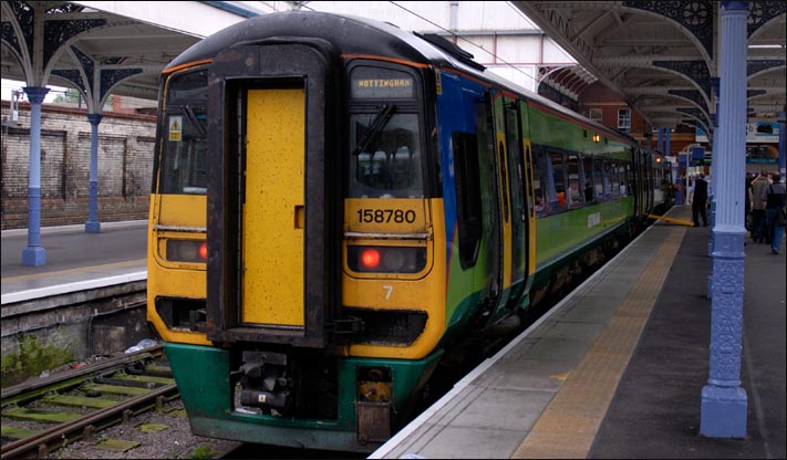 East Midlands trains class 158780 in Norwich Station