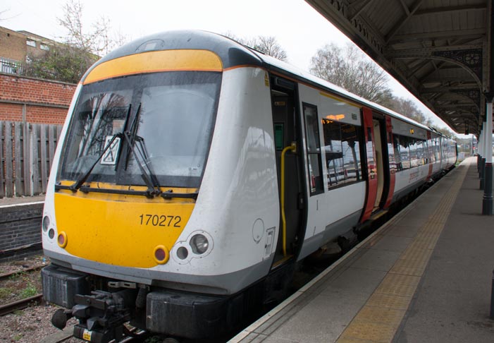 Greater Anglia class 170272 at Norwich station  Greater Anglia class 170272 at Norwich station