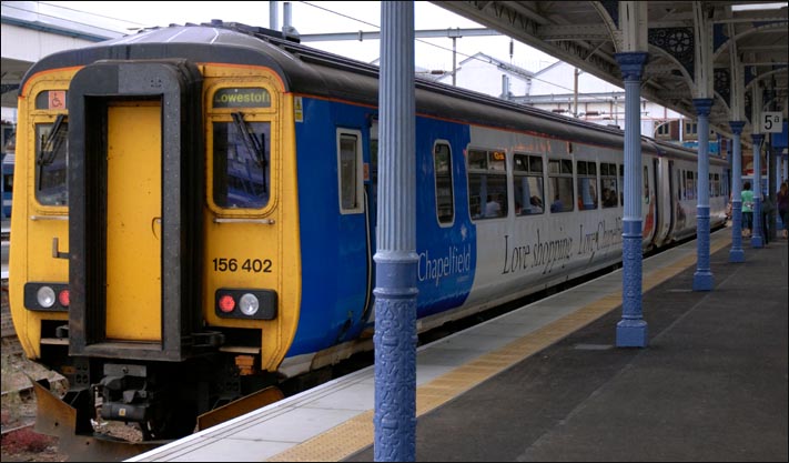 National Express East Anglia class 156 in Norwich Station