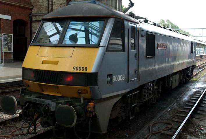 Greater Anglia class 90008 'the East Anglian  Greater Anglia class 90008 'the East Anglian