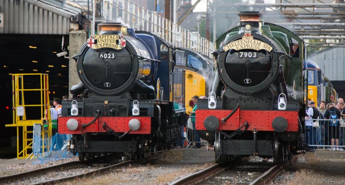 GWR 6023 King Edward II and 7903 Foremarke Hall 