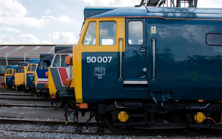 The Class 50 line up 