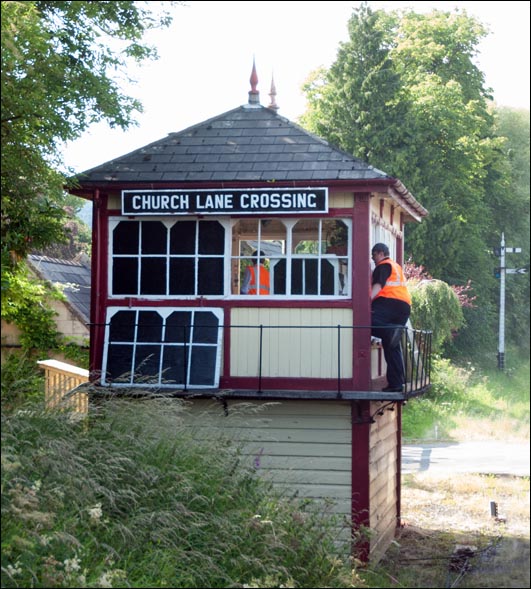 Church Lane Crossing signal box