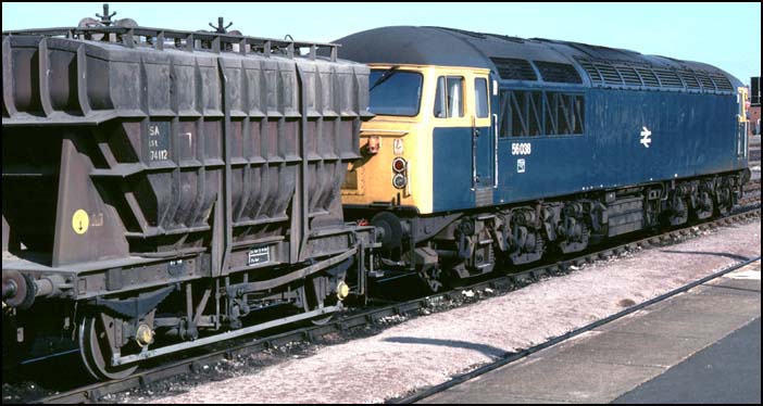 class 56038 on a fly ash train