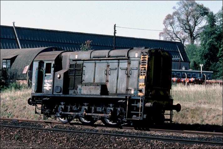 Class 08427 light engine near Peacock bridge.