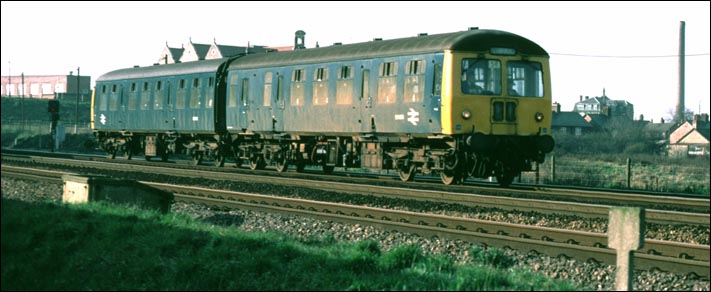 A two car Cravens DMU which were used on local stopping trains along the ECML