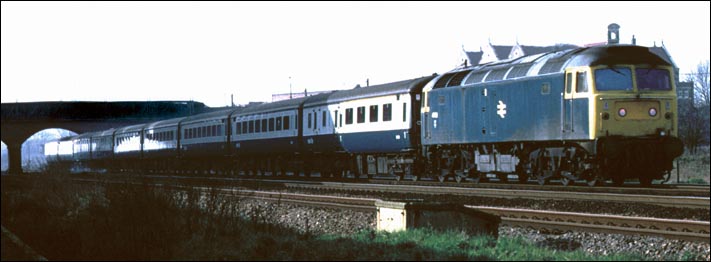 Class 47 on a down passenger train at Fletton