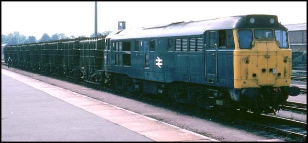 class 31 on a flyash train