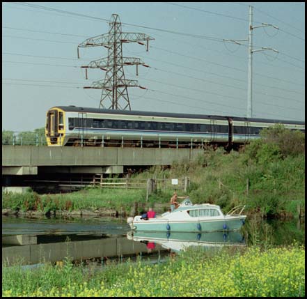 The new bridge that replaced the old wooden bridge.