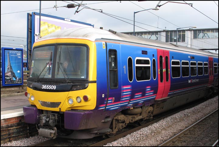 First Capital Connect 365509 in platform 3 at Peterborough station in 2007