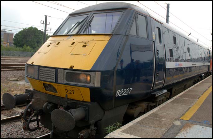 National Express East Coast (NXEC) DVT 82227 in platform 2 at Peterborough  National Express East Coast (NXEC) 82227 in platform 2 at Peterborough in 2008
