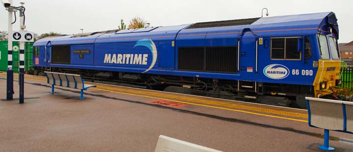  Maritime class 66 090 at Peterborough 