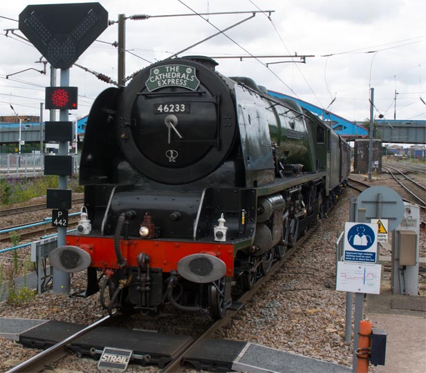 LMS Coronation Class 8P 4-6-2 number 46233 Duchess of Sutherland 