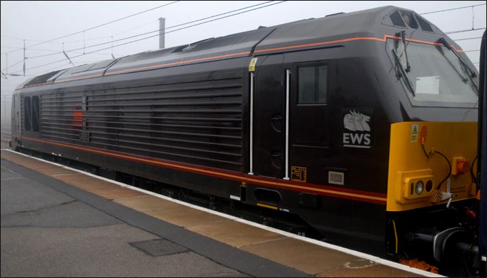 EWS class 67005 The Queens Messenger 