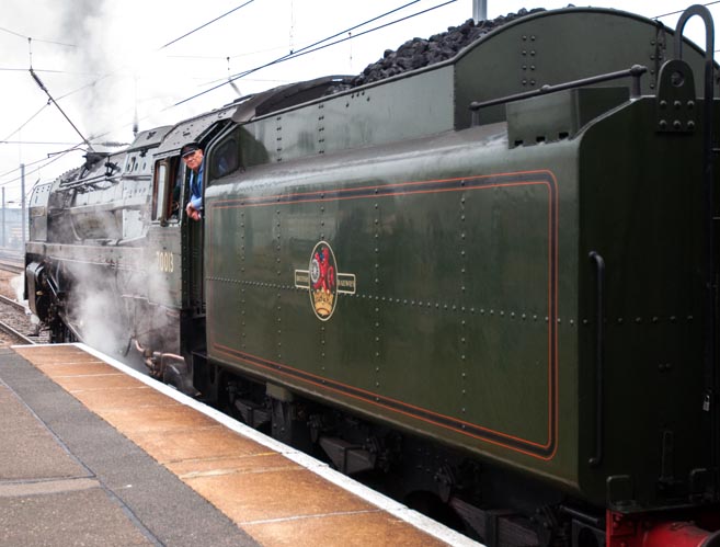 BR standard class  4-6-2 number 70013 Oliver Cromwell 