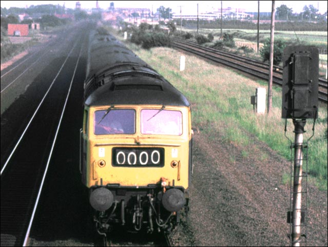 A down train with a Class 47 at Werrington