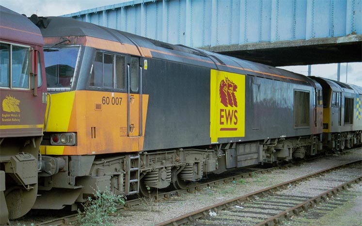 Class 60007 with EWS branding 