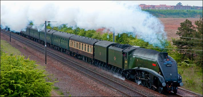 LNER  A4 60019 Bittern with it twin tenders at Crown Lakes