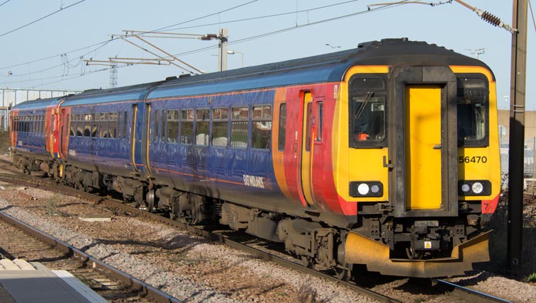 East Midland Trains class 156 and a class 153 