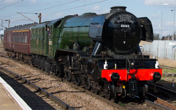 A3 Flying Scotsman and its surport coach 