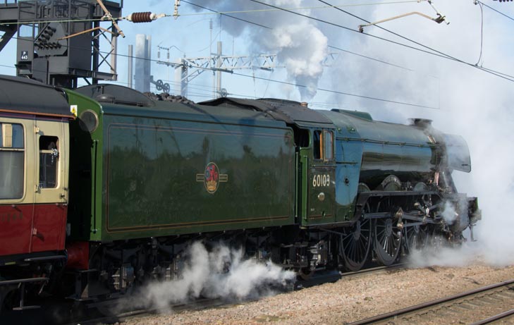 Flying Scotsman at Peterborough 