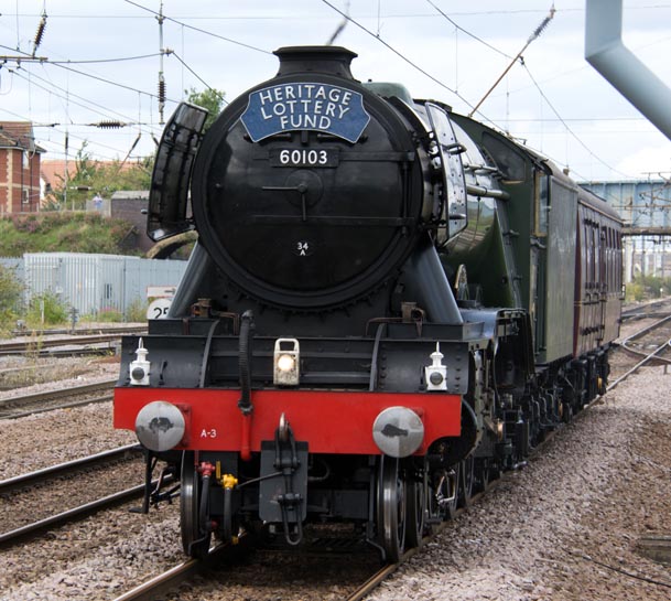 Flying Scotsman with a steam movment 