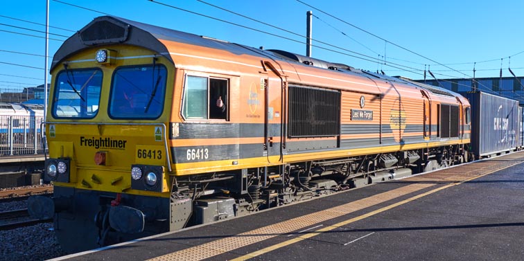 Freightliner class 66413 Least we Forget 