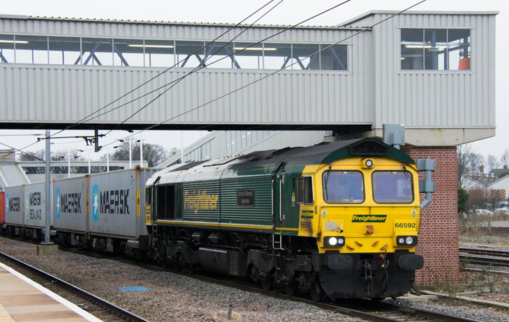 Freightliner class 66592 Johnson Stevens Agencies