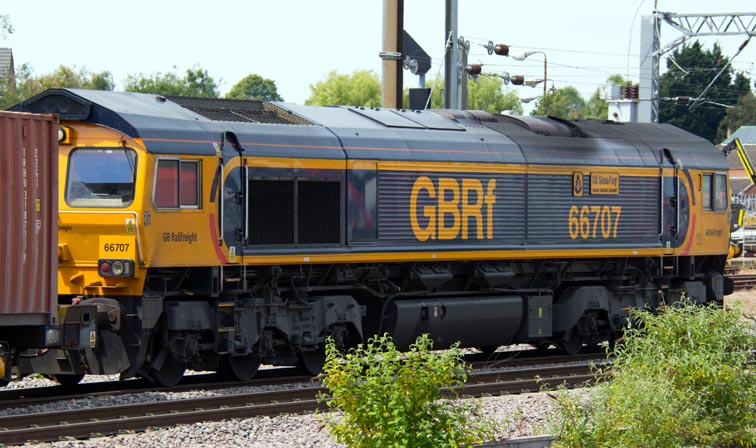 GBRf class 66707 'Sir Sam Fay' 