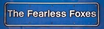 East Midland trains HST power car 43061 'The Fearless Foxes' name plate