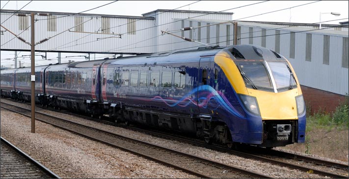 Hull trains class 180 50913 on 26th June 2010 