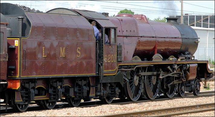 46201 Princess Elizabeth waits for the off in platform 4 at Peterborough station 