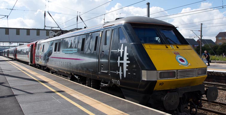 Virgin East Coast class 91110 'Battle of Britain Memoial Flight 