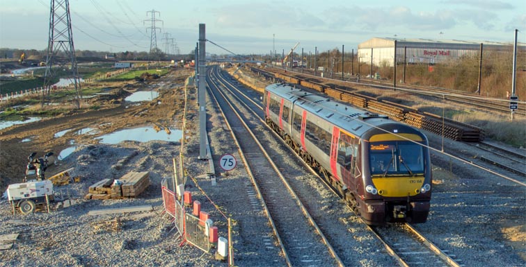 Cross Country class 170114 on the new track at Werrington 