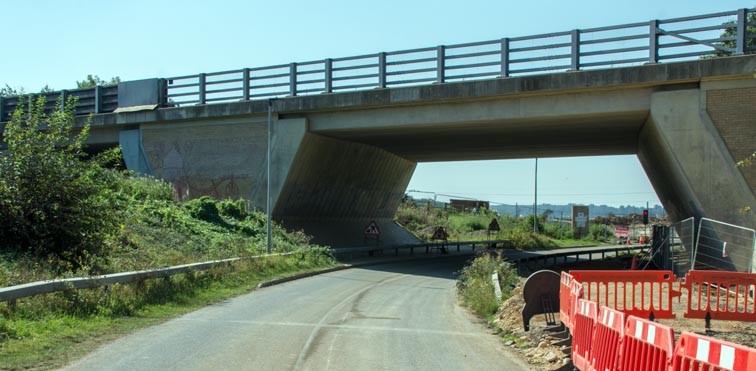 Hurn Road use to go under the A15 dual carriage way road bridge